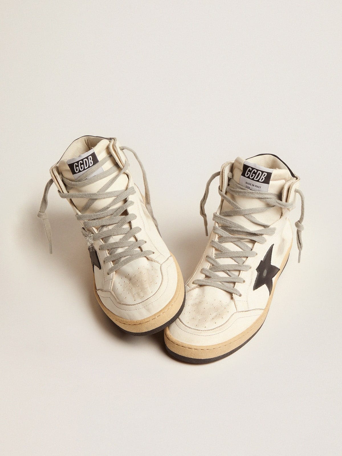Golden Goose Sky-Star Leather White Black