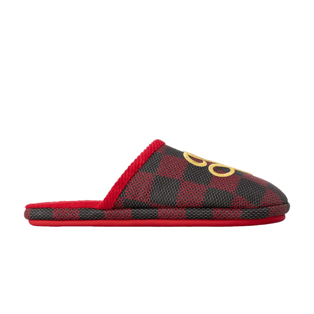Louis Vuitton Lv Palace Slipper Damier Pop Red