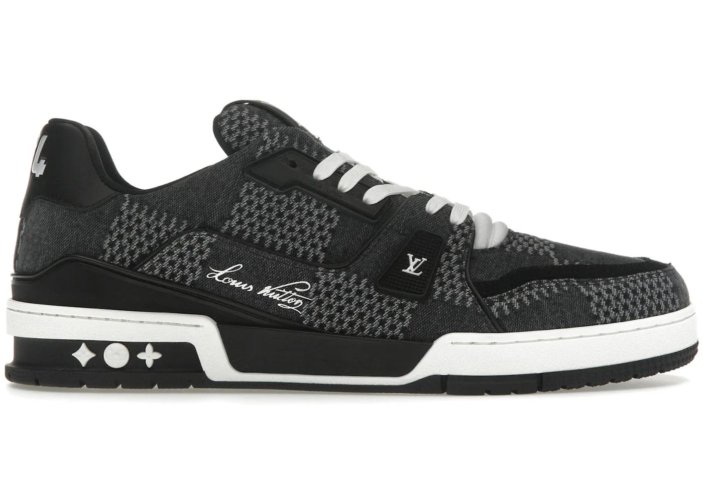 Louis Vuitton Lv Trainer Black Damier 3D Denim