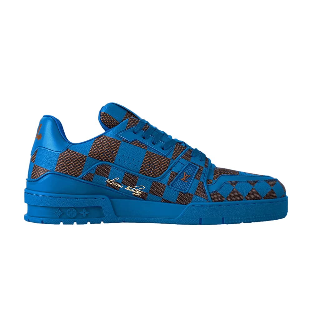 Louis Vuitton Lv Trainer Sneaker Damier Pop Blue