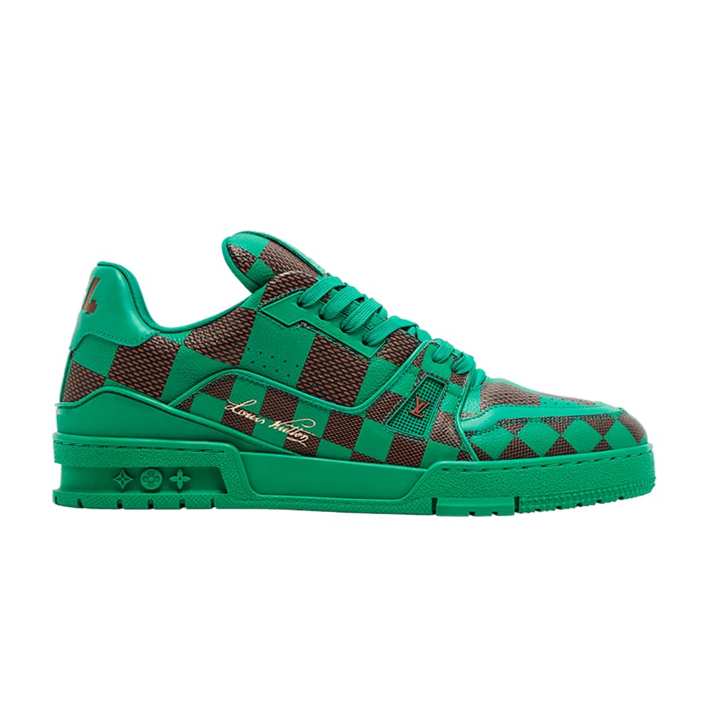Louis Vuitton Lv Trainer Sneaker Damier Pop Green