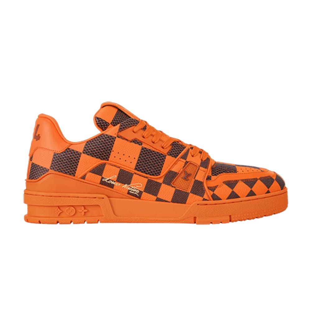Louis Vuitton Lv Trainer Sneaker Damier Pop Orange