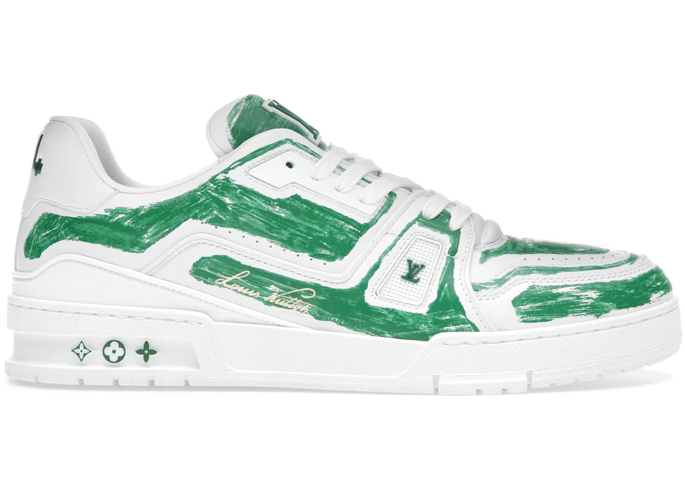 Louis Vuitton Trainer Colored-In Motif Green
