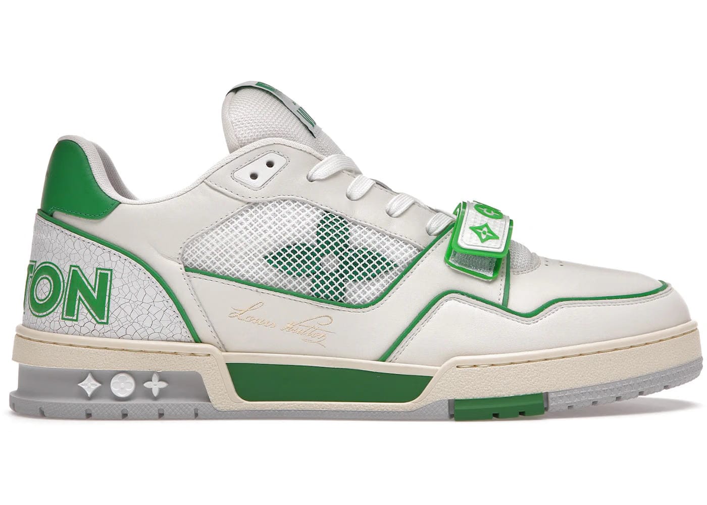 Louis Vuitton Trainer Green Mesh