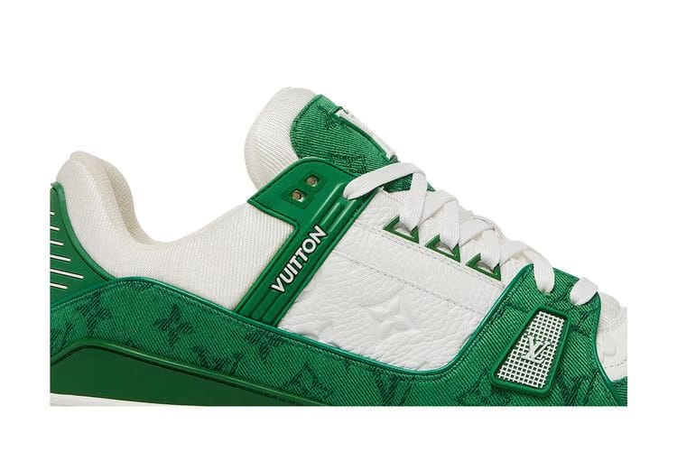 Louis Vuitton Trainer Green Monogram Denim