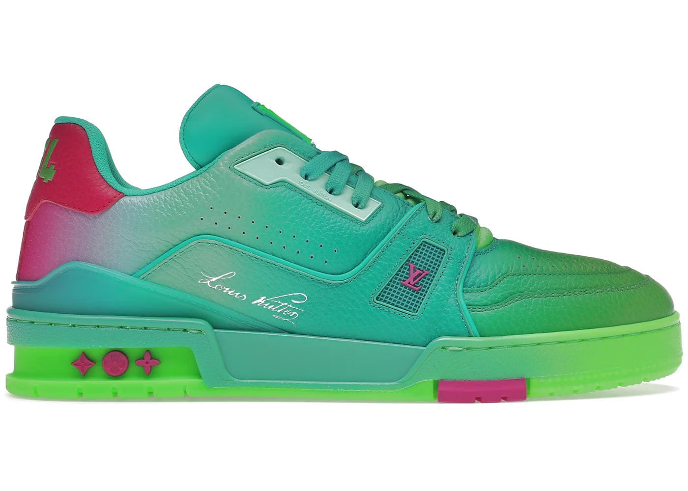 Louis Vuitton Trainer Low Green Ombre