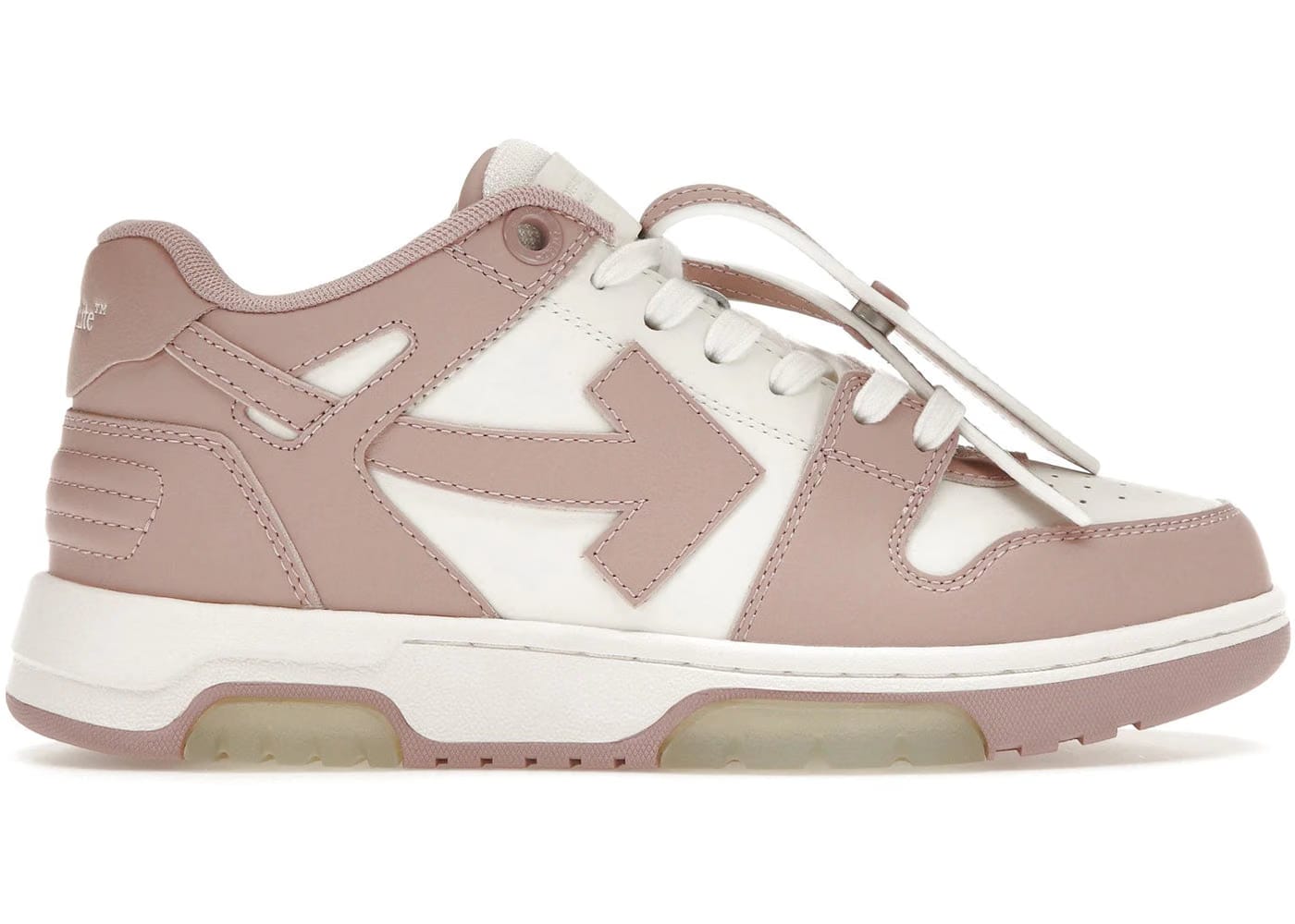 OFF-WHITE OUT OF OFFICE CALF LEATHER WHITE PINK (W)