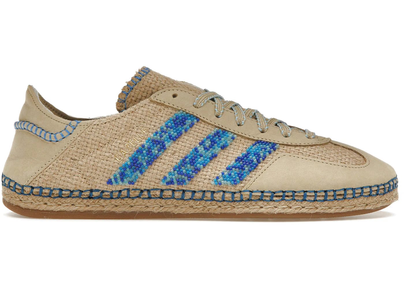 CLOT x adidas Gazelle Linen Khaki Light Blue