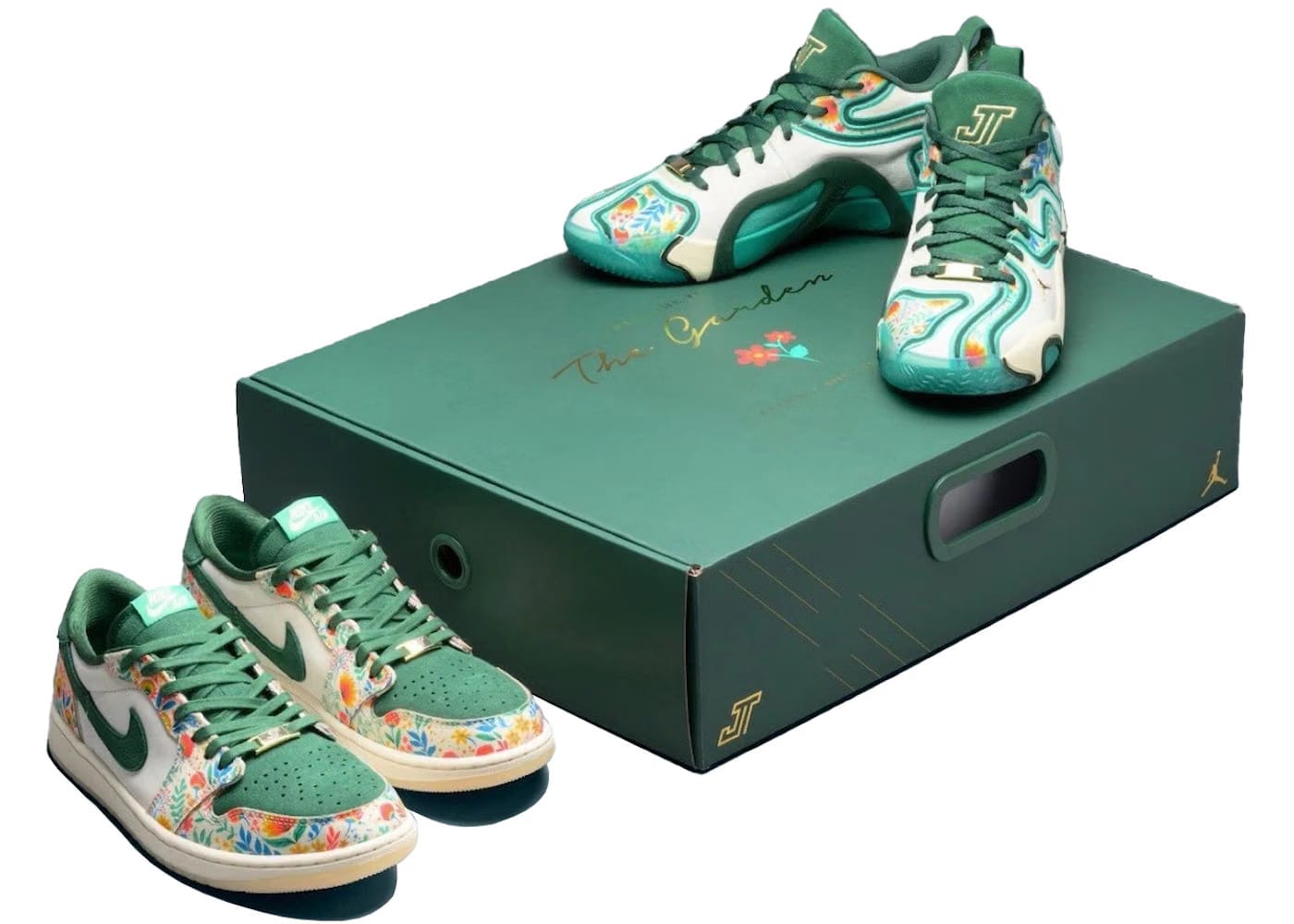 Jordan 1 Retro Low OG & Jordan Tatum 3 Jayson Tatum Welcome To The Garden Pack