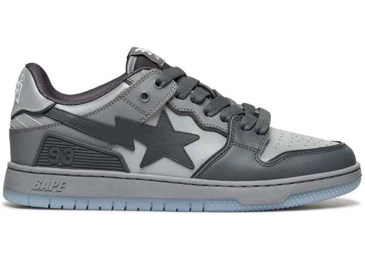 A Bathing Ape Bape Sk8 Sta #5 Grey
