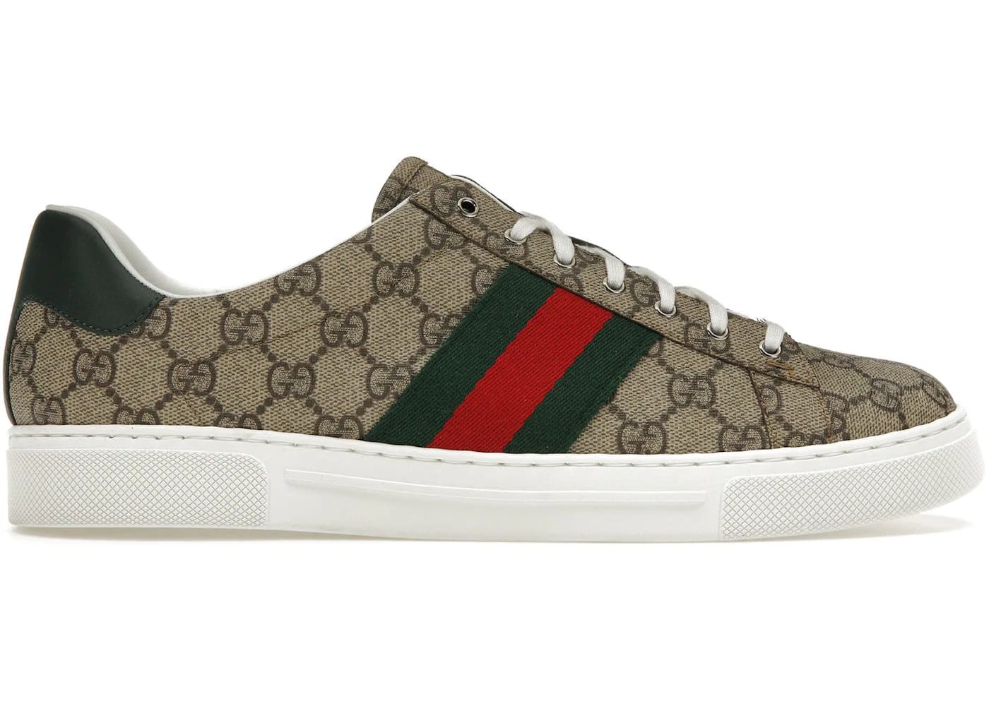 Gucci Ace Web Beige Ebony