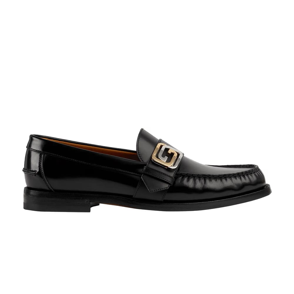 Gucci Gg Buckle Loafer Black