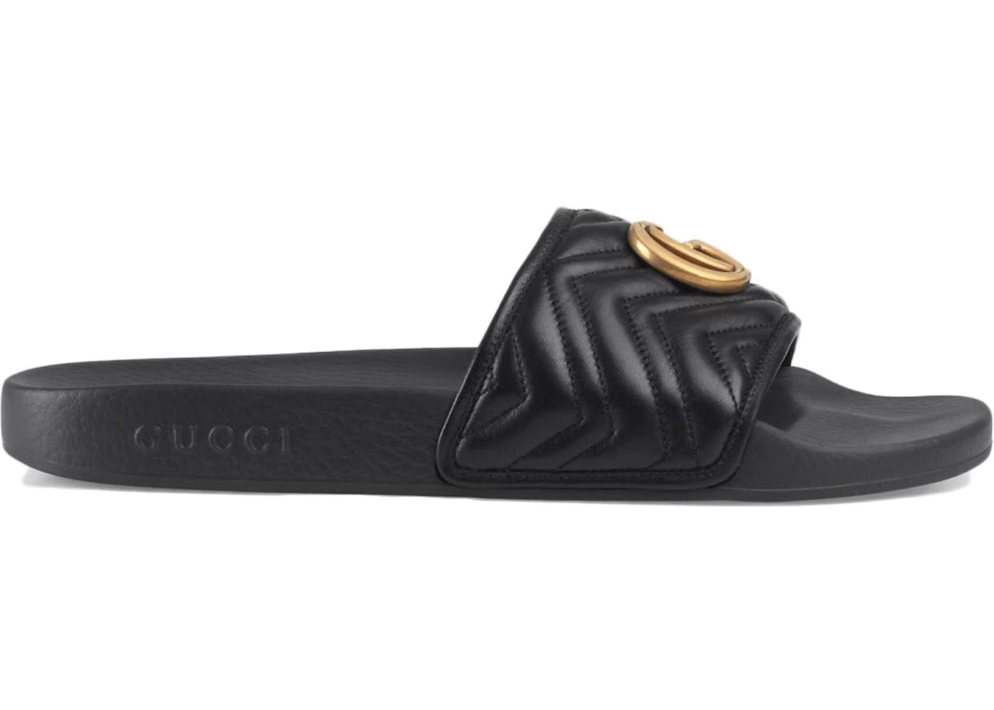 Gucci Matelasse Slide Black Double G