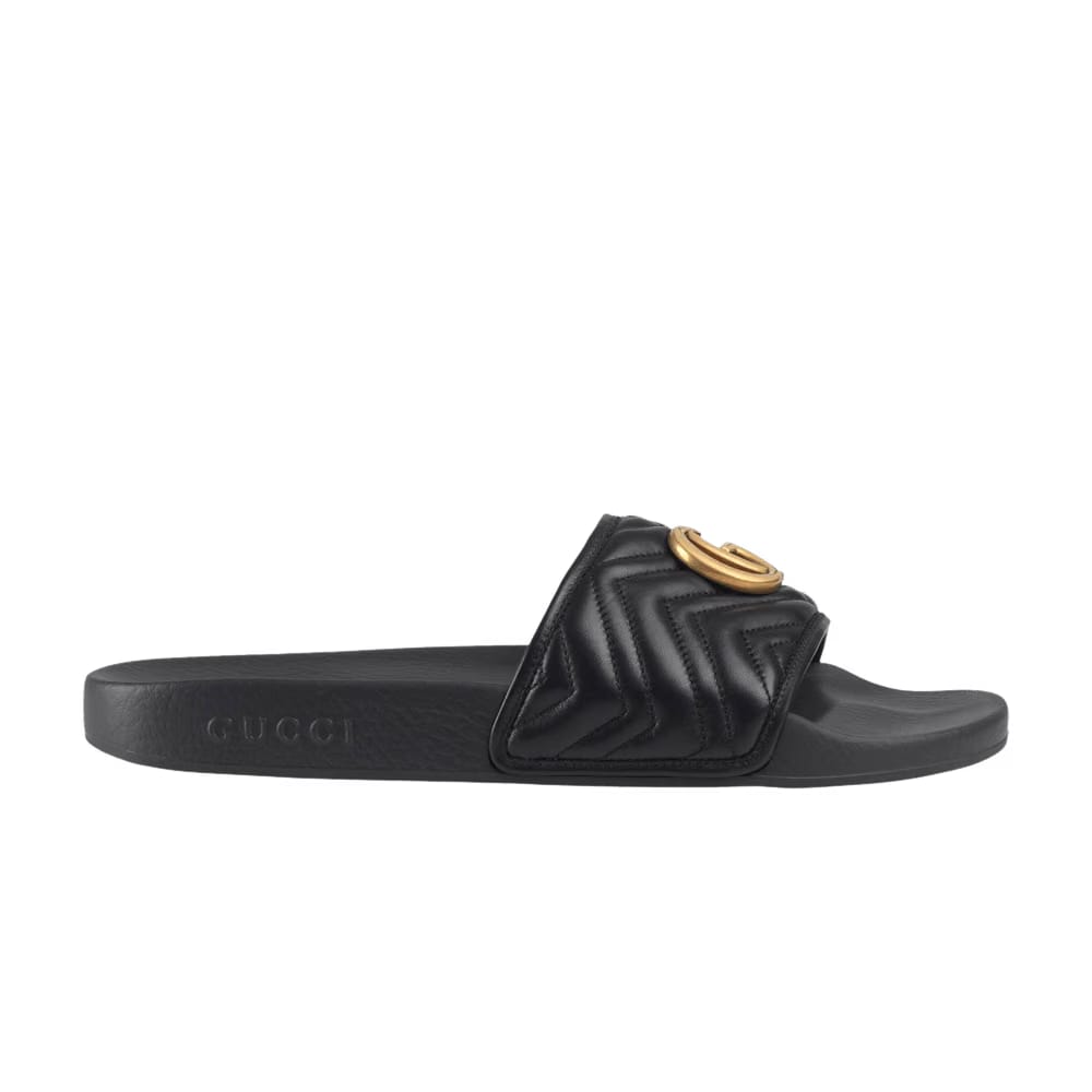 Gucci Matelasse Slide Black Double G