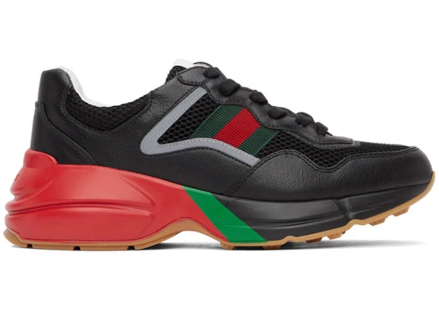 Gucci Rhyton Black Red Green Reflective