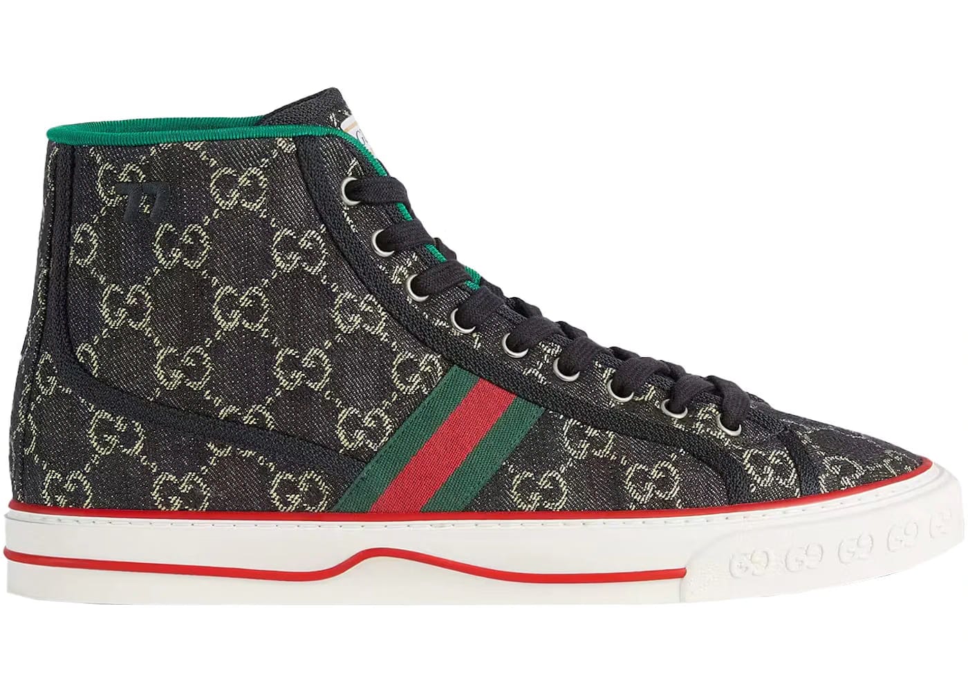 Gucci Tennis 1977 High Black Mini GG