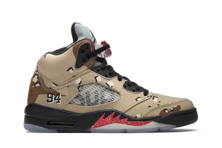 Jordan 5 Retro Supreme Desert Camo