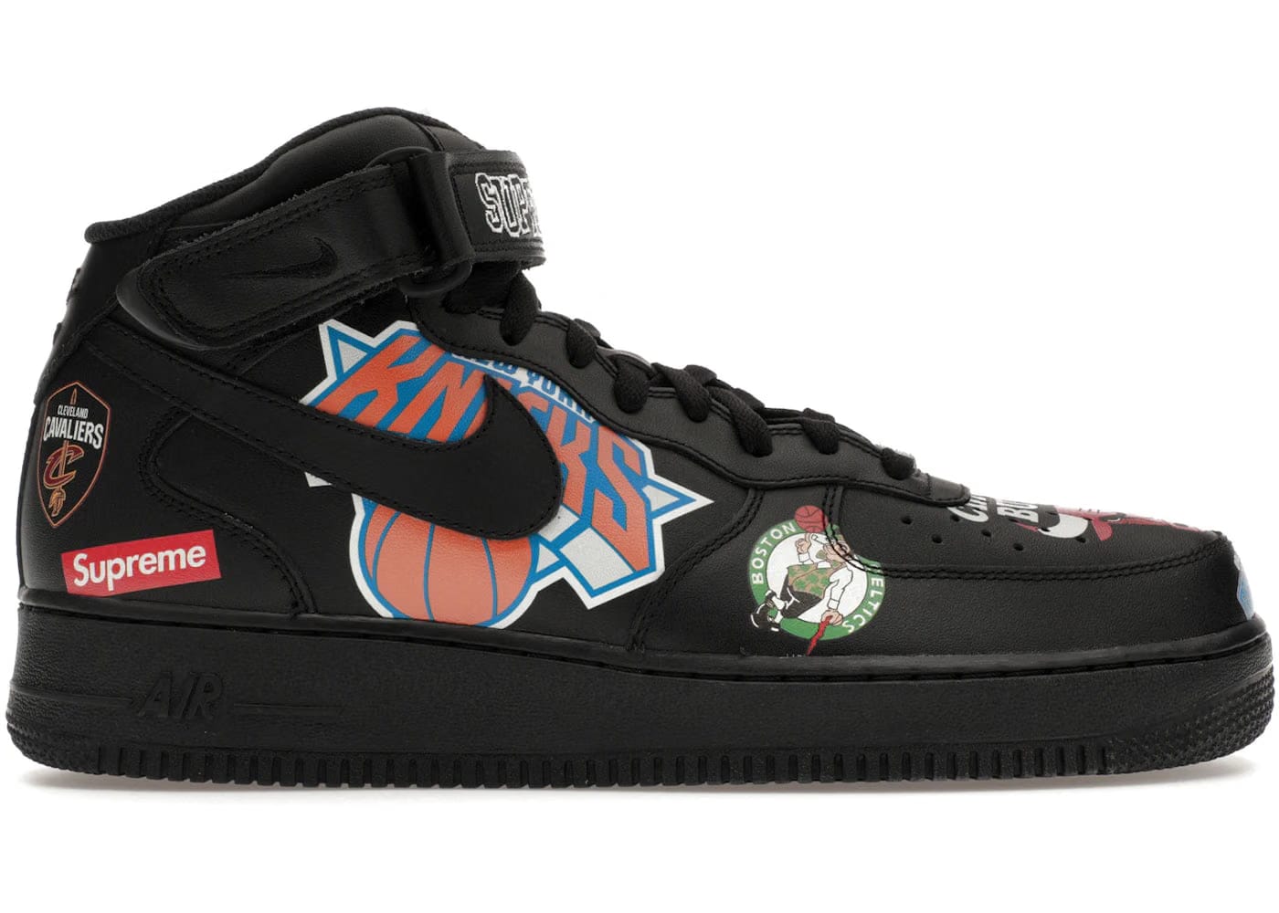 Nike Air Force 1 Mid Supreme Nba Black