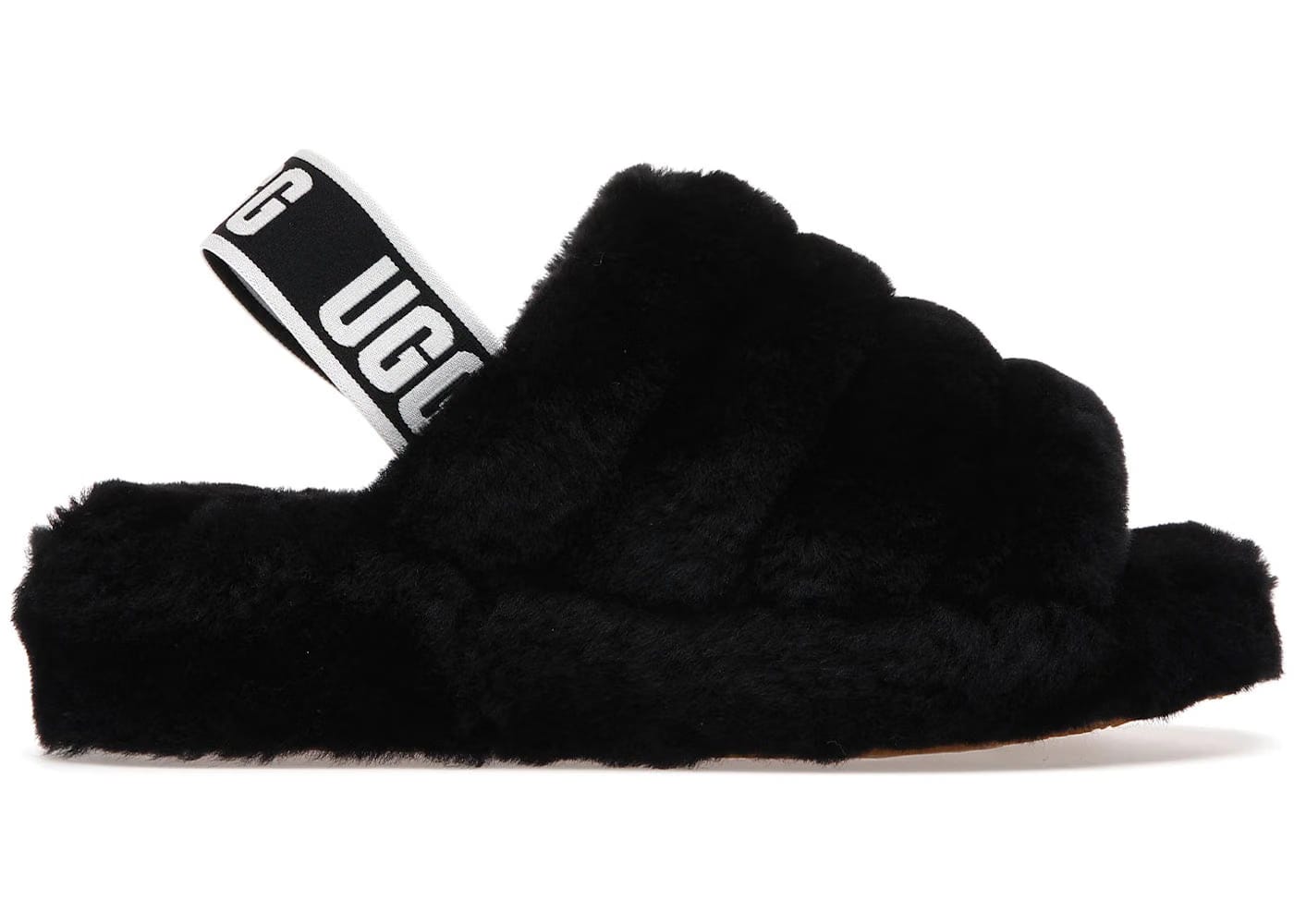 Ugg Fluff Yeah Slide Black Womens