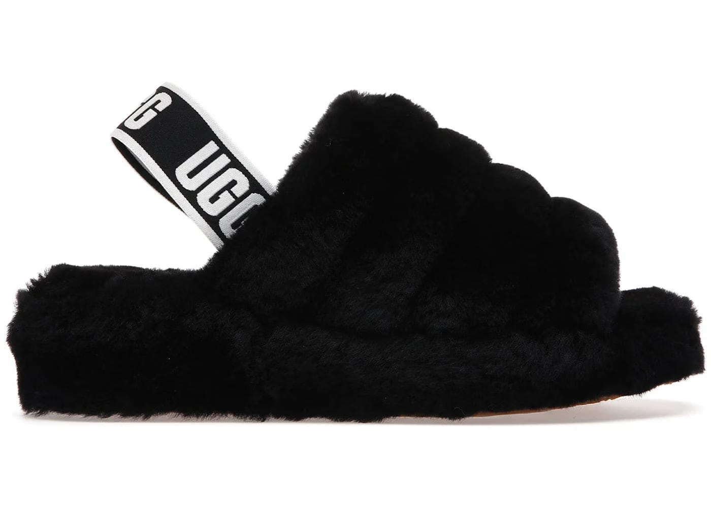 Ugg Fluff Yeah Slide Black Womens