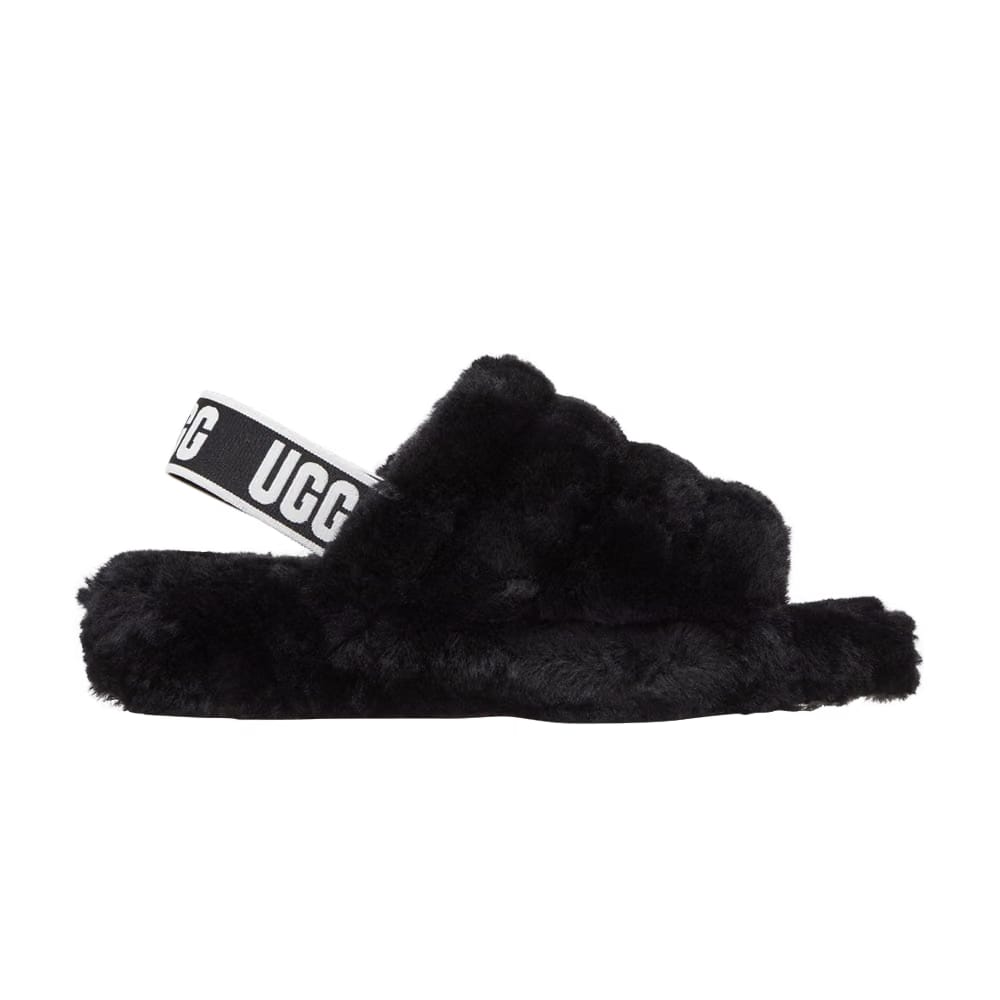 Ugg Fluff Yeah Slide Black Womens