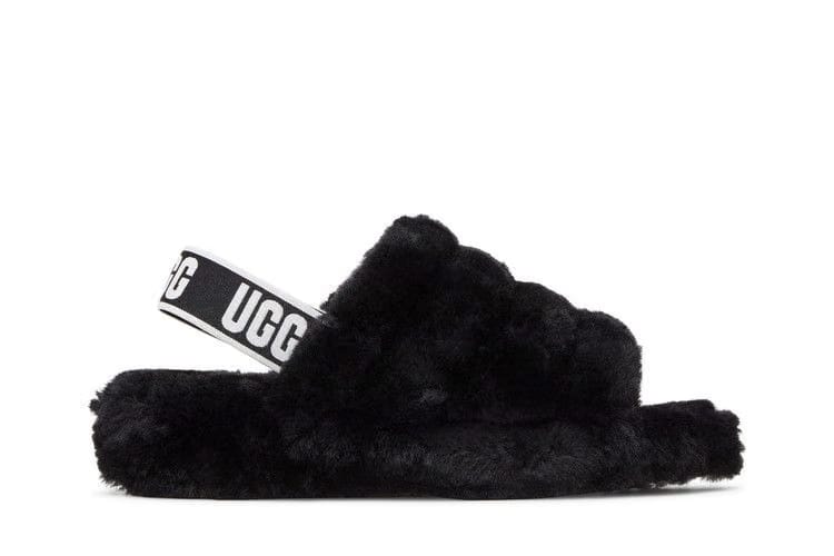 Ugg Fluff Yeah Slide Black Womens