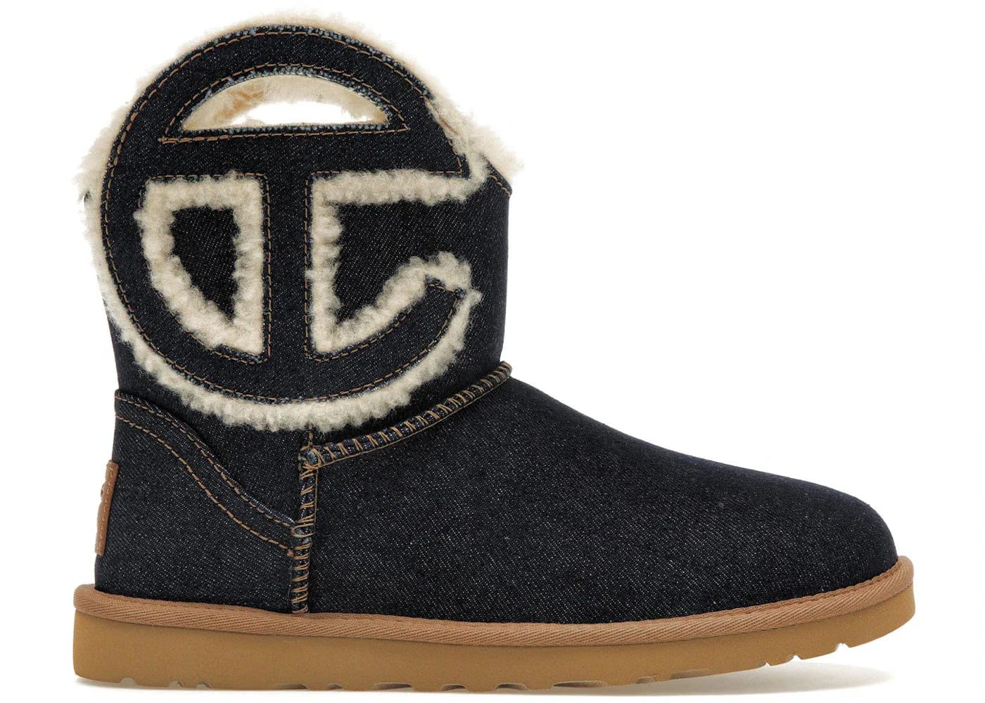 UGG Telfar x Logo Mini Boot Indigo Denim