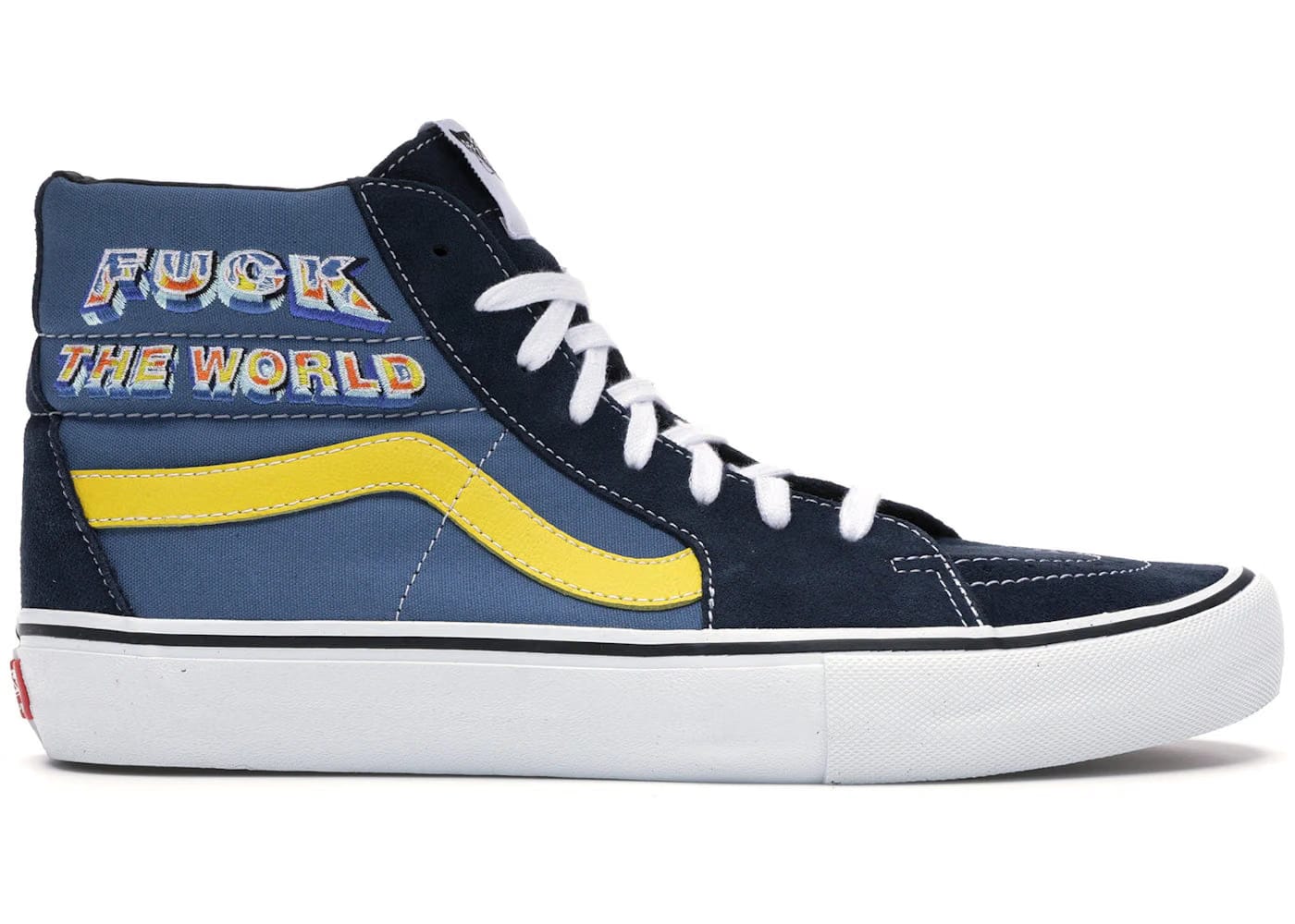 Vans Sk8-Hi Supreme Fuck The World Blue