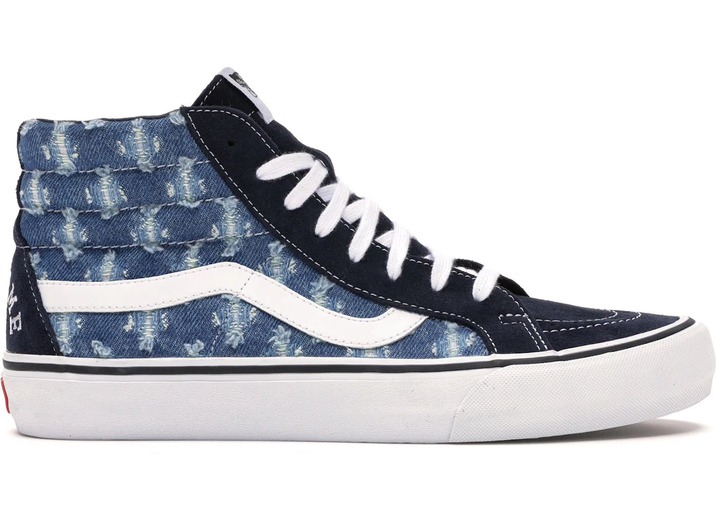 Vans Supreme x Sk8-Hi Blue Hole Punch Denim