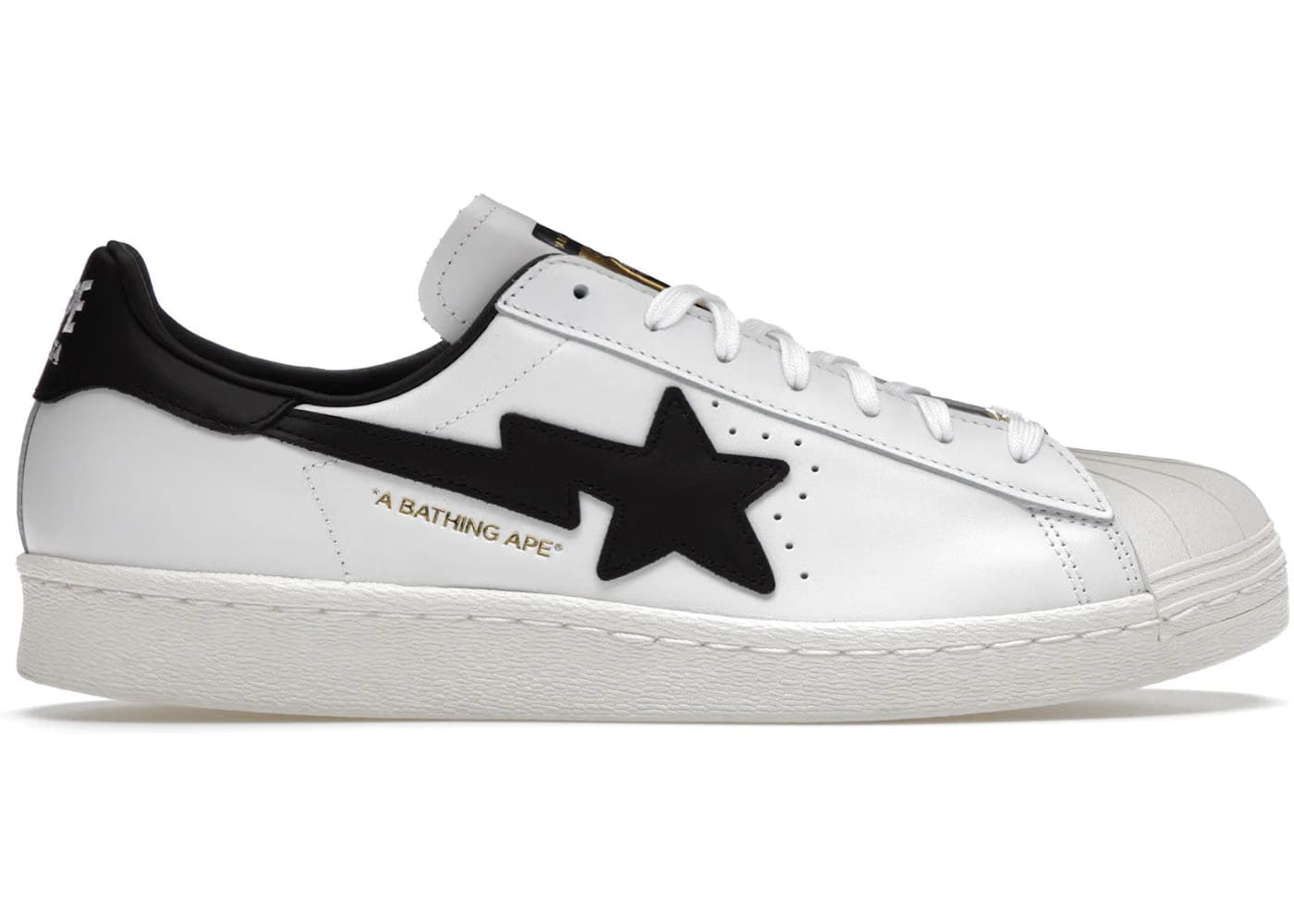 Adidas Superstar 80S Bape White Black