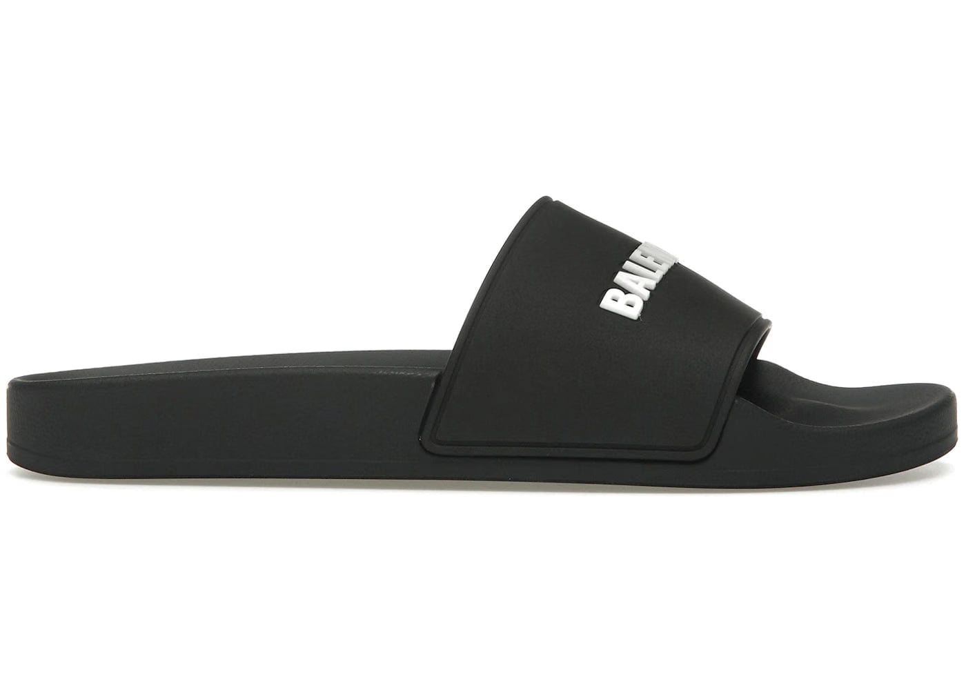 Balenciaga Pool Slide Black White Womens