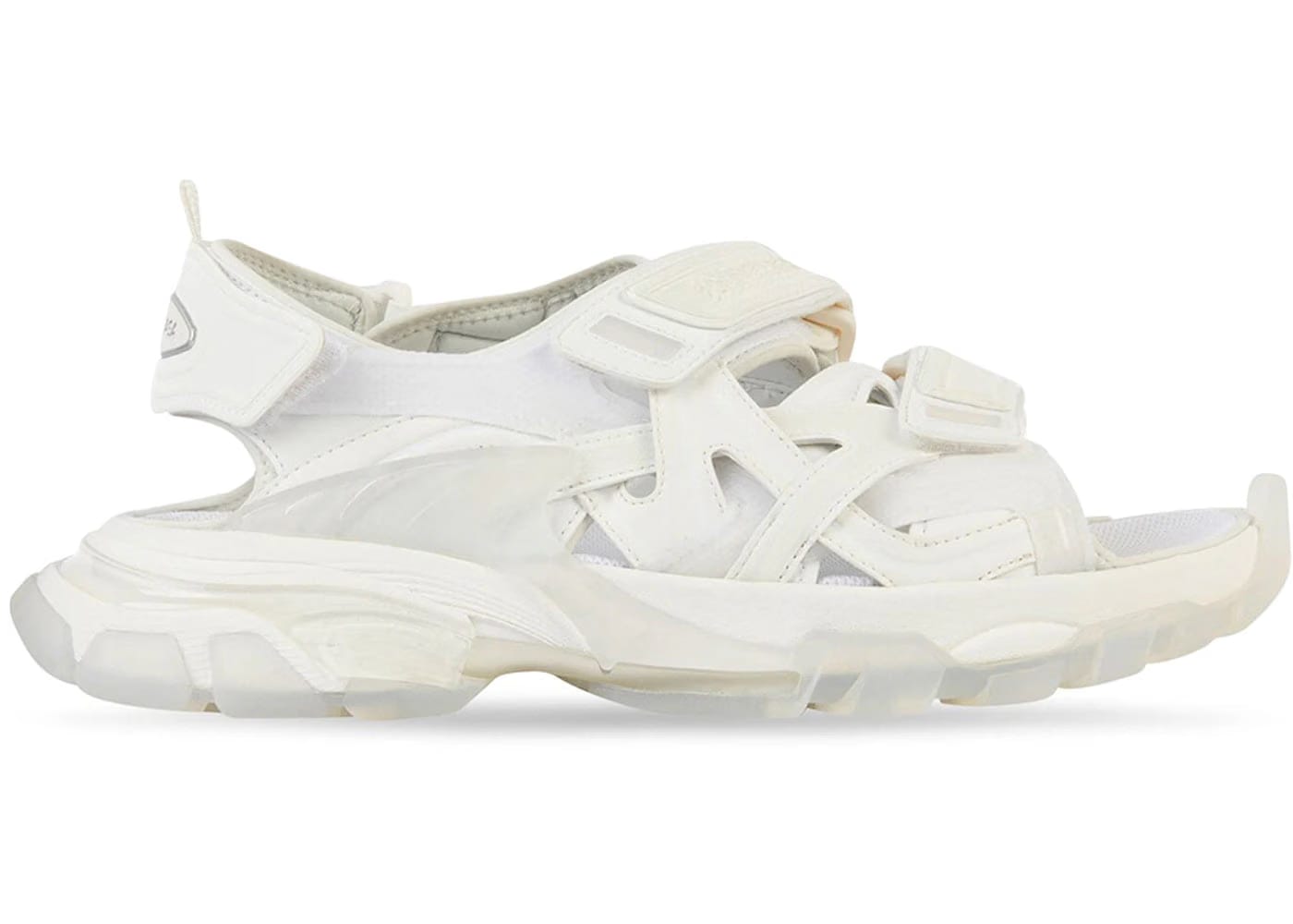 Balenciaga Track Sandal Clear Sole White Womens