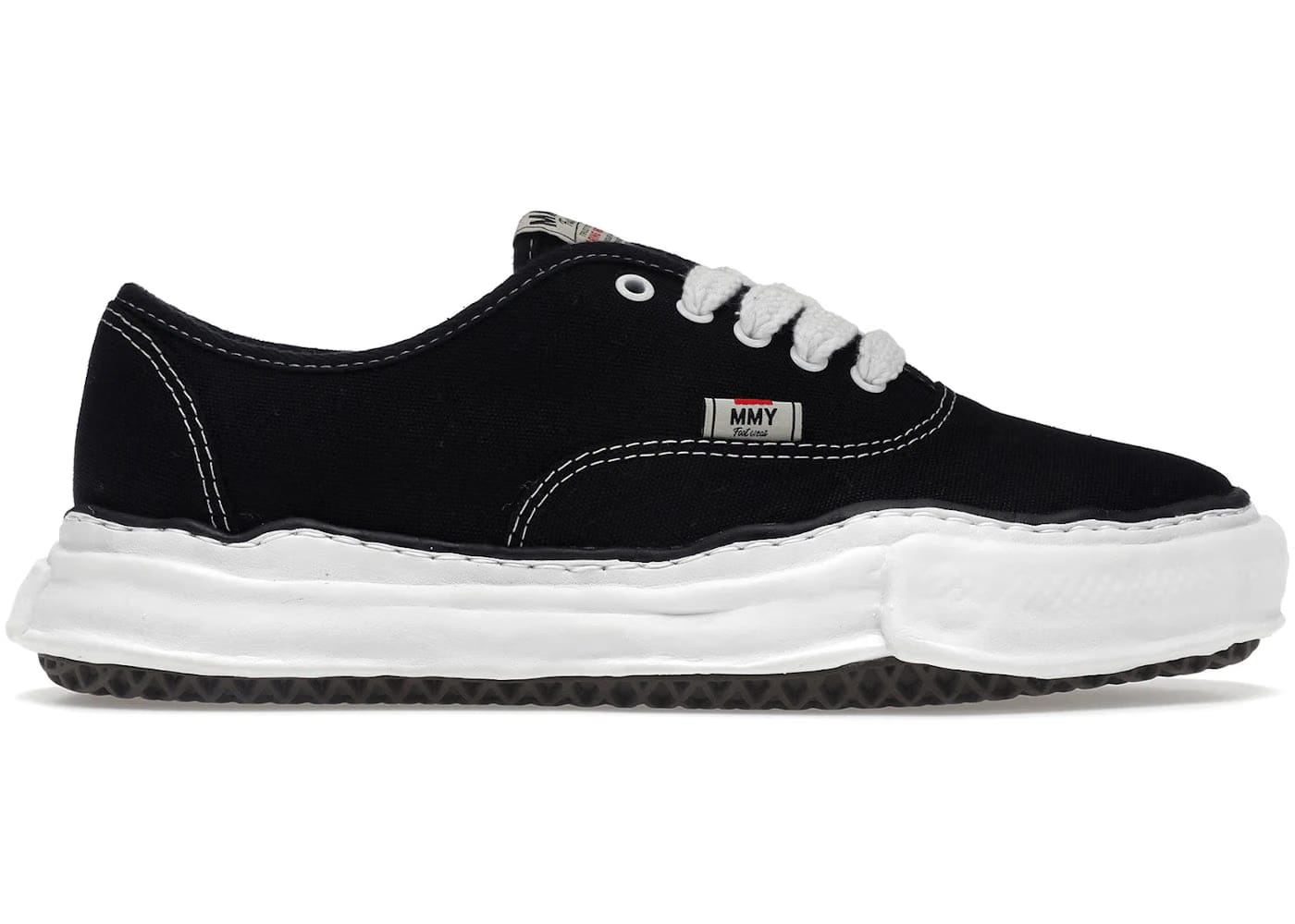 Maison Mihara Yasuhiro Baker Og Sole Canvas Low Black
