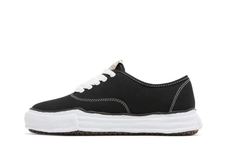 Maison Mihara Yasuhiro Baker Og Sole Canvas Low Black
