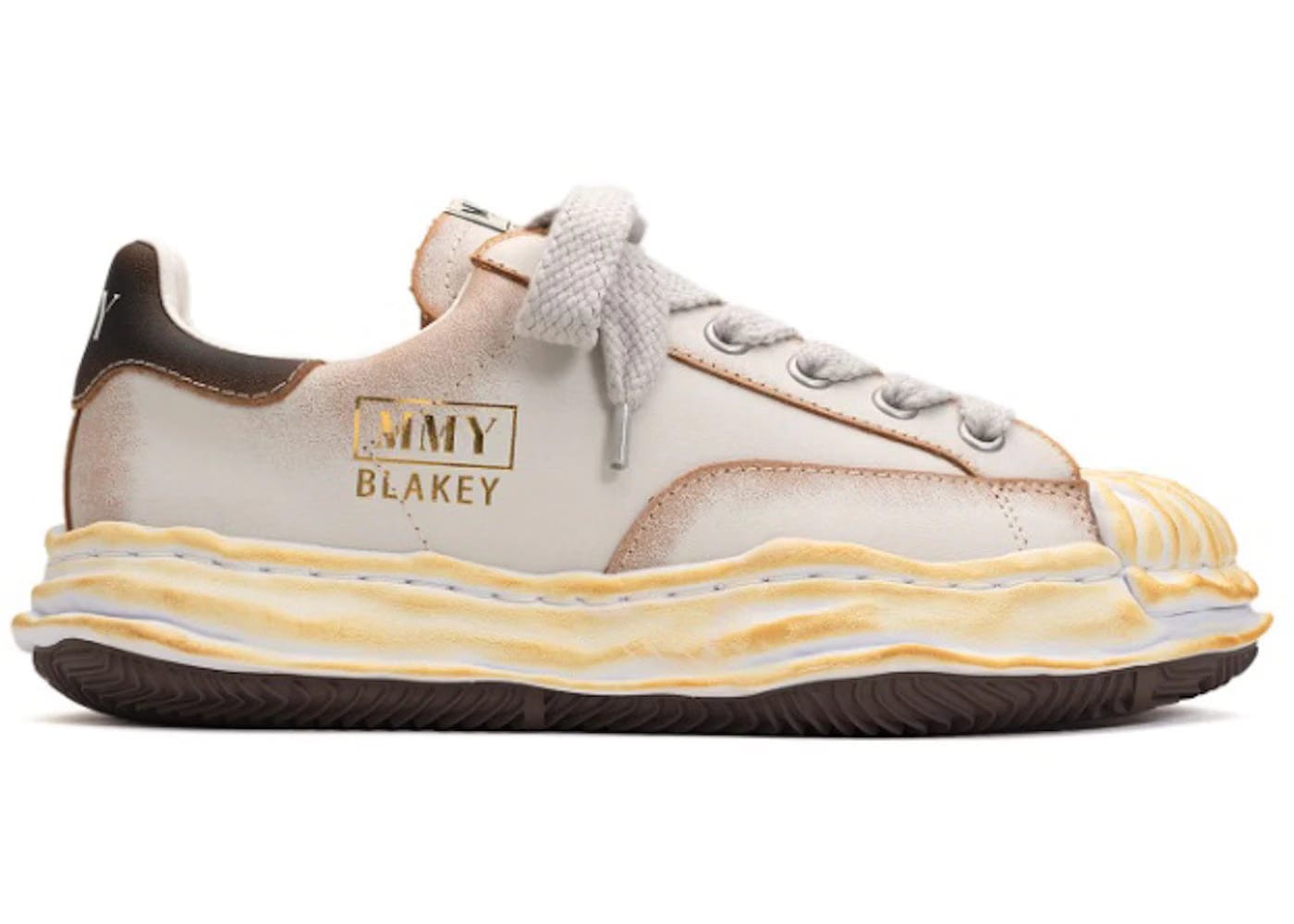 Maison Mihara Yasuhiro Blakey Og Sole Vegan Leather Low White