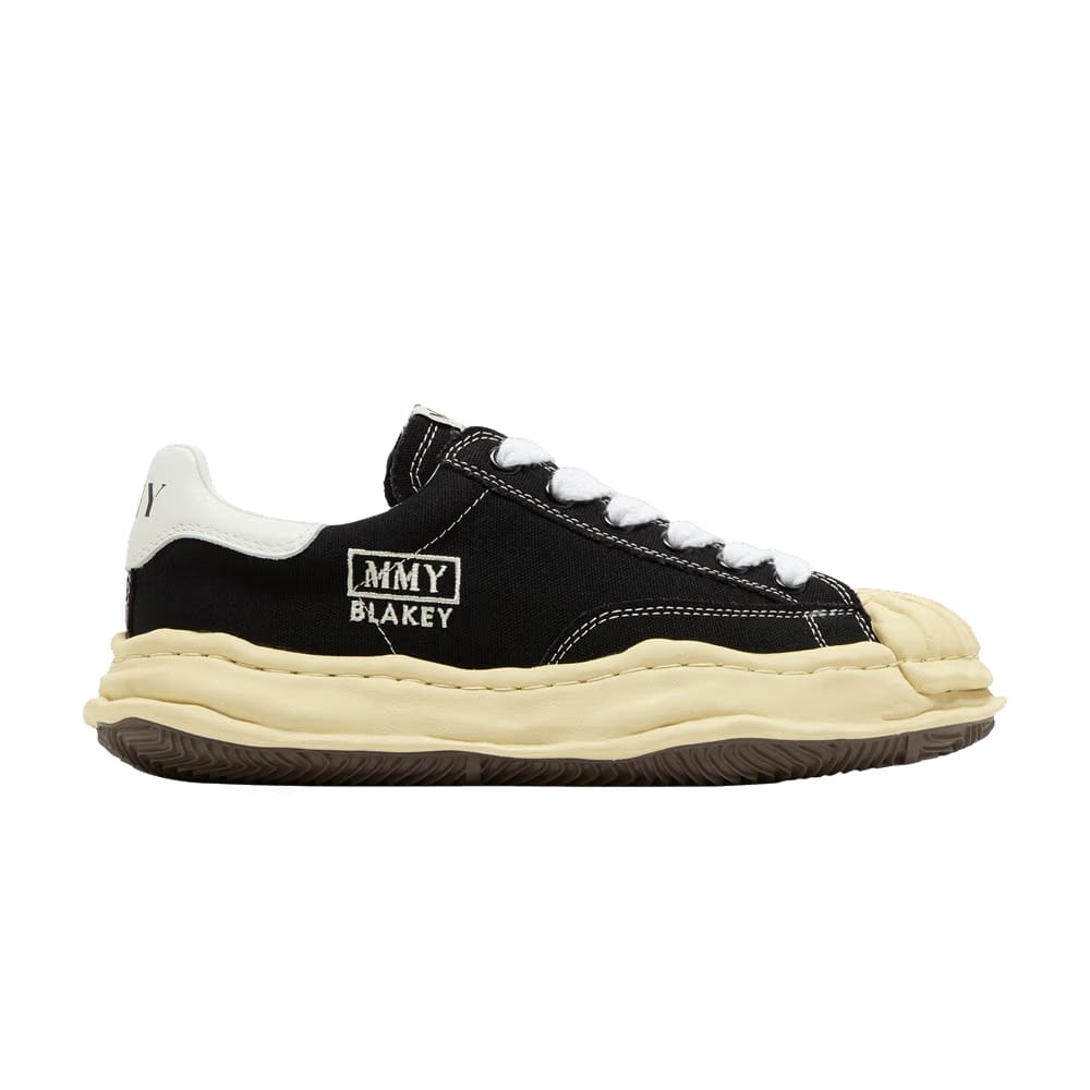 Maison Mihara Yasuhiro Blakey Og Sole Vintage Canvas Low Black