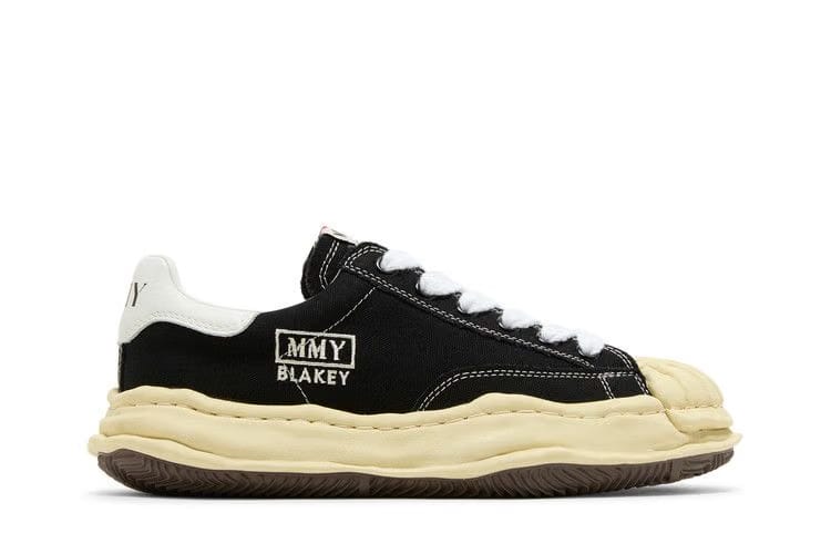 Maison Mihara Yasuhiro Blakey Og Sole Vintage Canvas Low Black