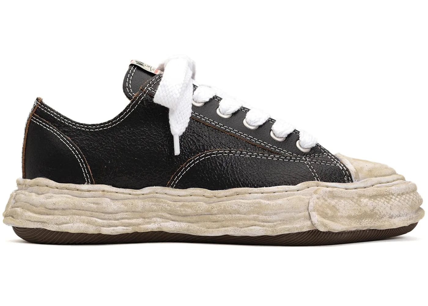 Maison Mihara Yasuhiro Peterson Low Cracking Leather - Black