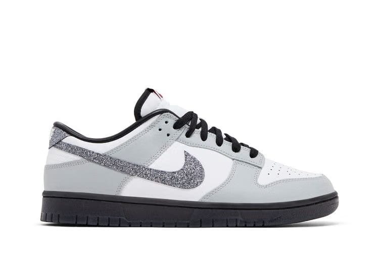 Nike Dunk Low Lx Glitter Swoosh White Light Smoke Grey Womens