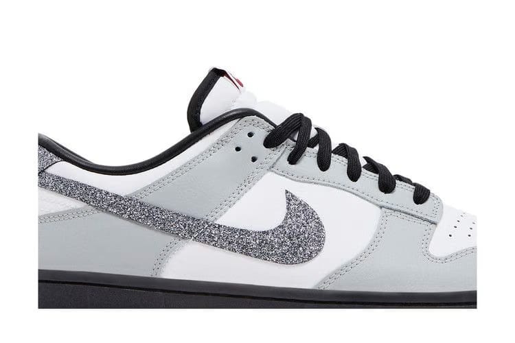 Nike Dunk Low Lx Glitter Swoosh White Light Smoke Grey Womens