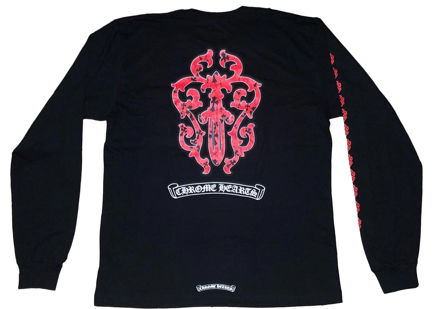 Chrome Hearts Dagger L/S T-Shirt Black/Red