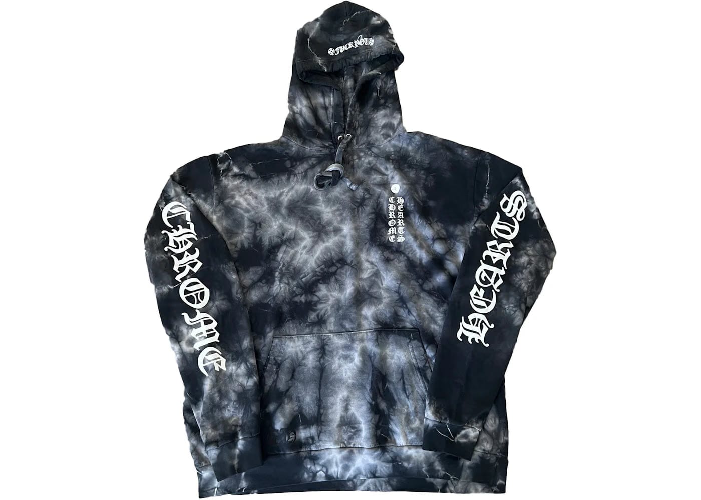 Chrome Hearts Horseshoe Hoodie Black Tie Dye