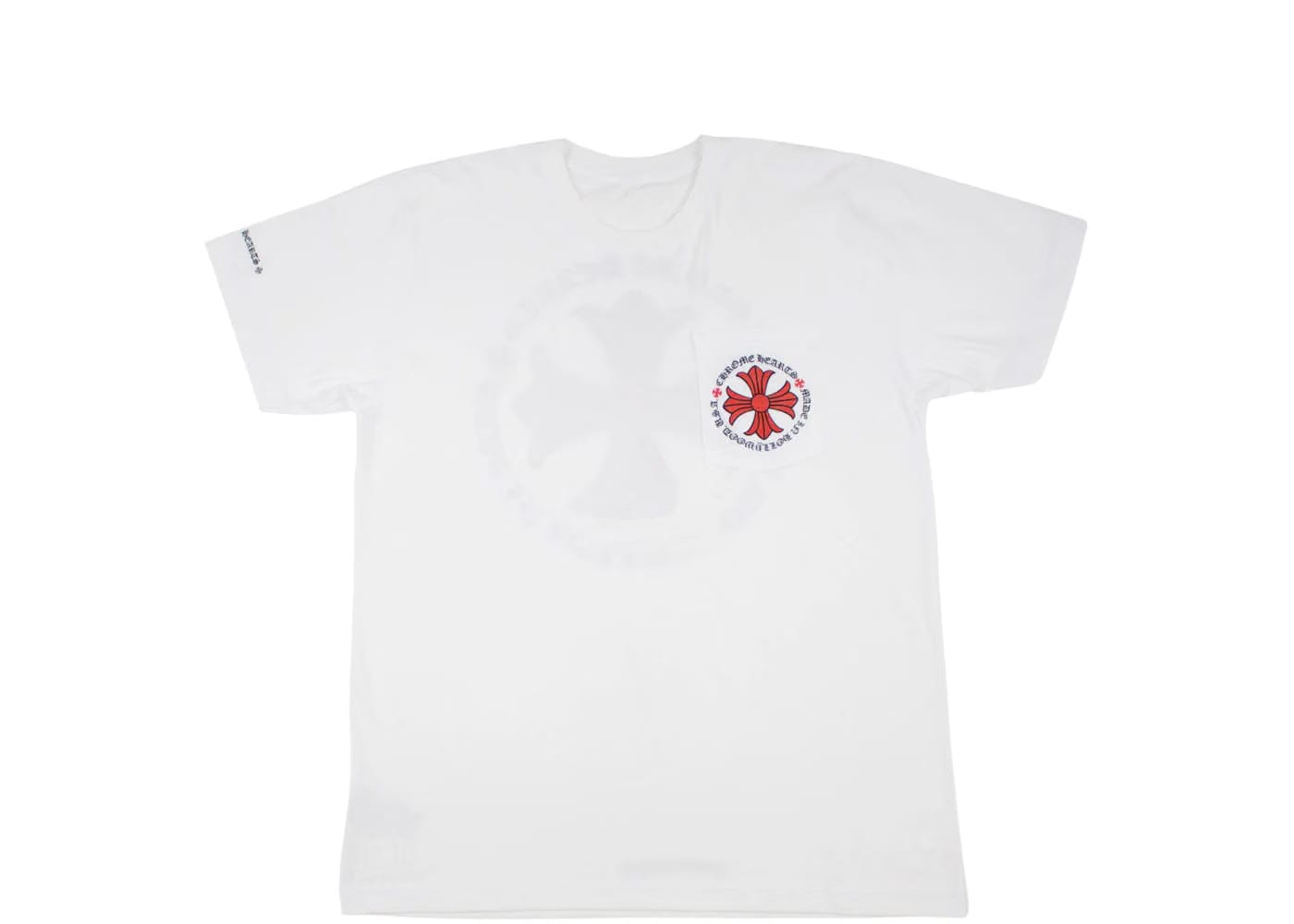 Chrome Hearts Made In Hollywood Plus Cross T-Shirt White/Red