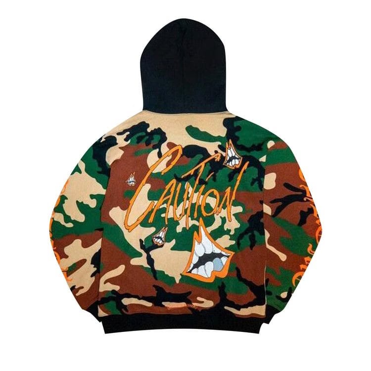 Chrome Hearts Matty Boy Caution Hoodie Camo