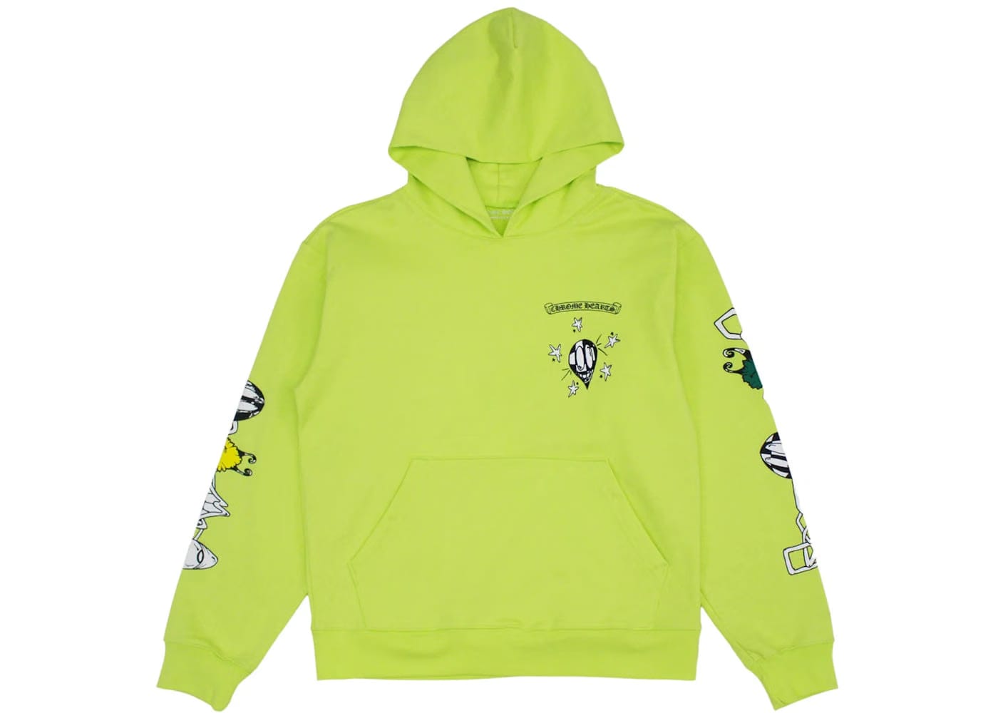 Chrome Hearts Matty Boy Link Hoodie Lime Green