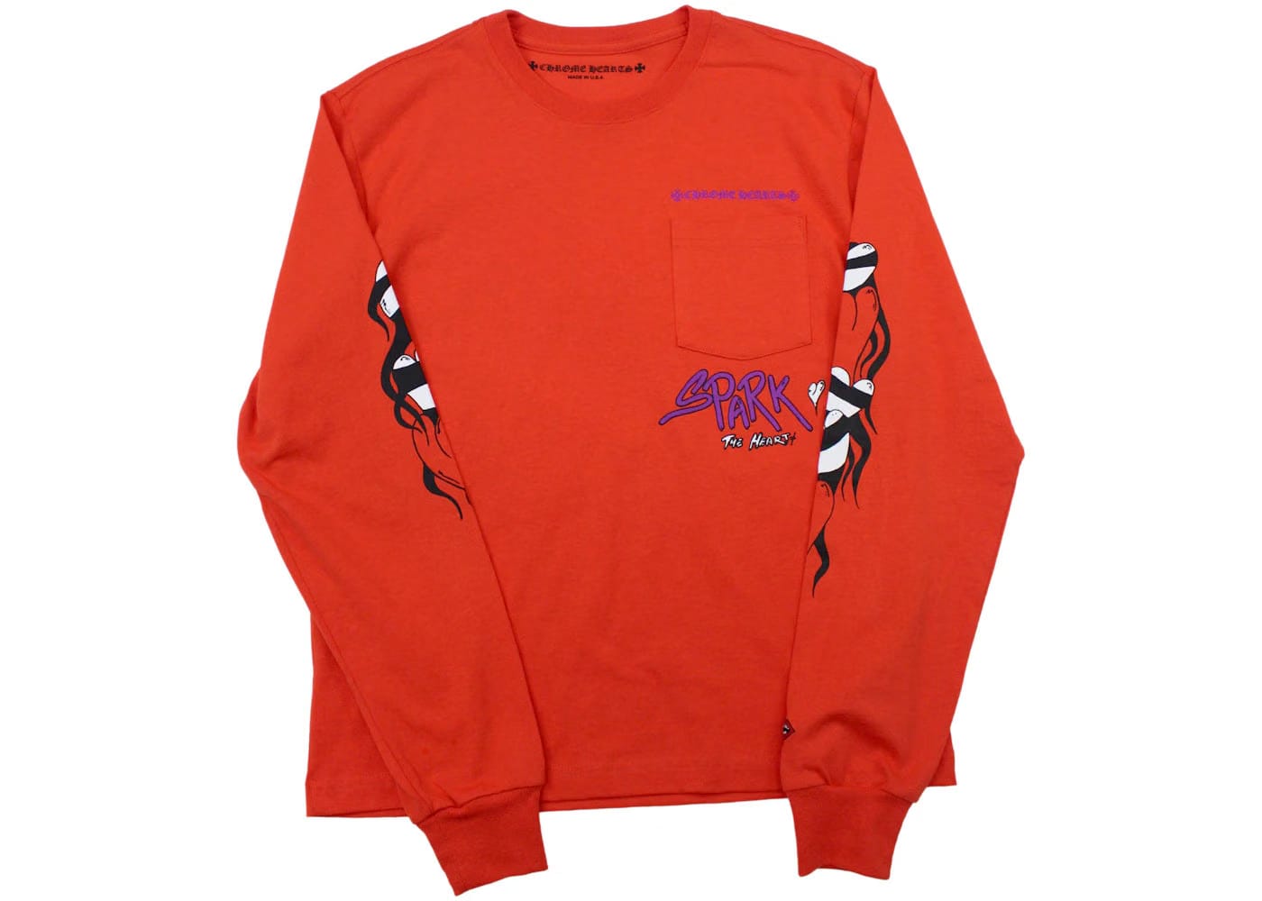 Chrome Hearts Matty Boy Sadistic Lipstick L/S T-Shirt Red