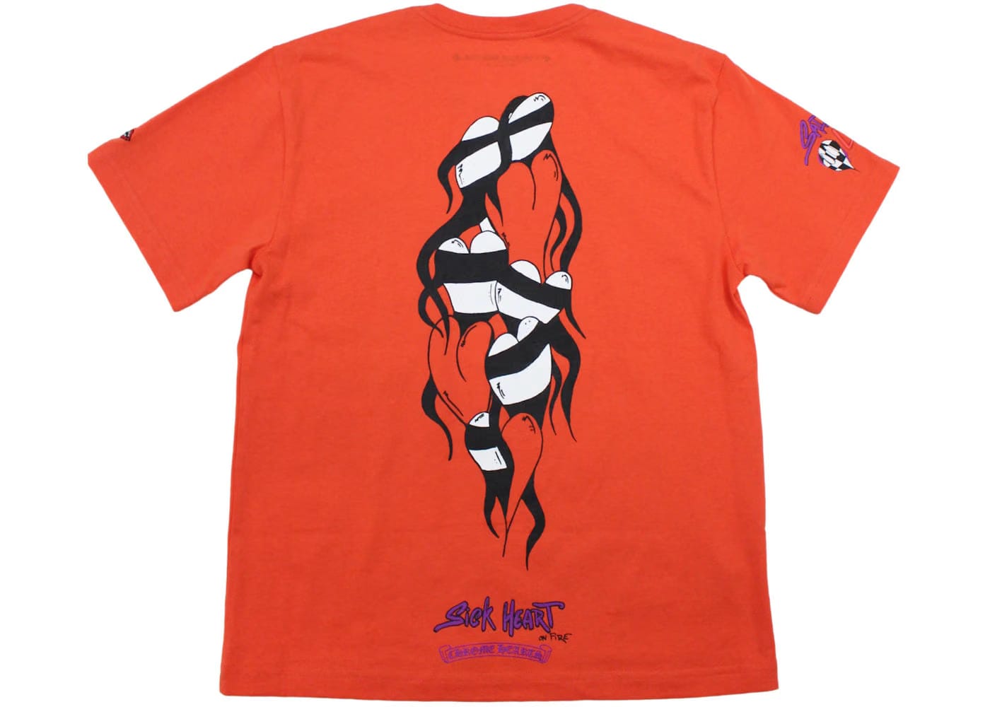 Chrome Hearts Matty Boy Sadistic Lipstick T-Shirt Red