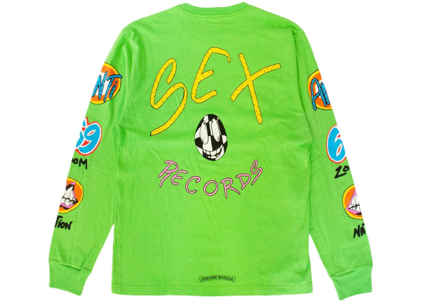 Chrome Hearts Matty Boy Sex Records L/S T-Shirt Citrus