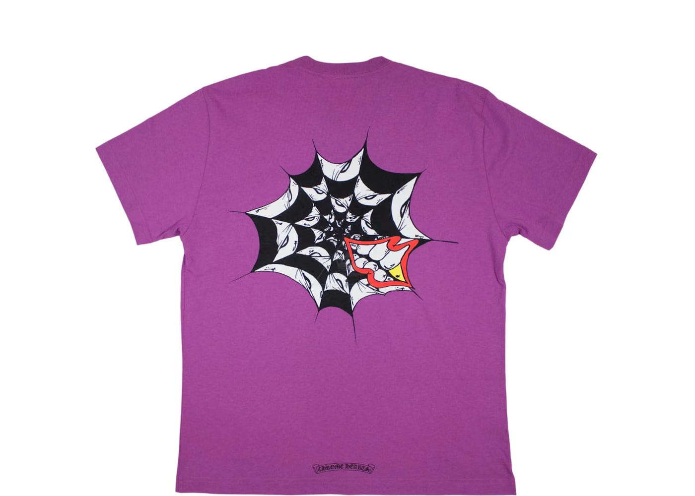 Chrome Hearts Matty Boy Spider Web T-Shirt Purple