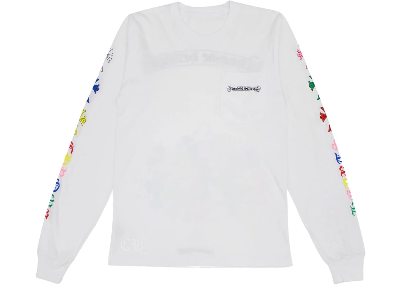 Chrome Hearts Multi Color Cross L/S T-Shirt White